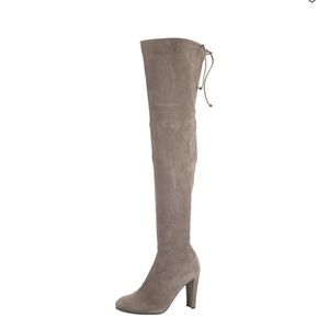 Highland stretch-suede over-the-knee boots